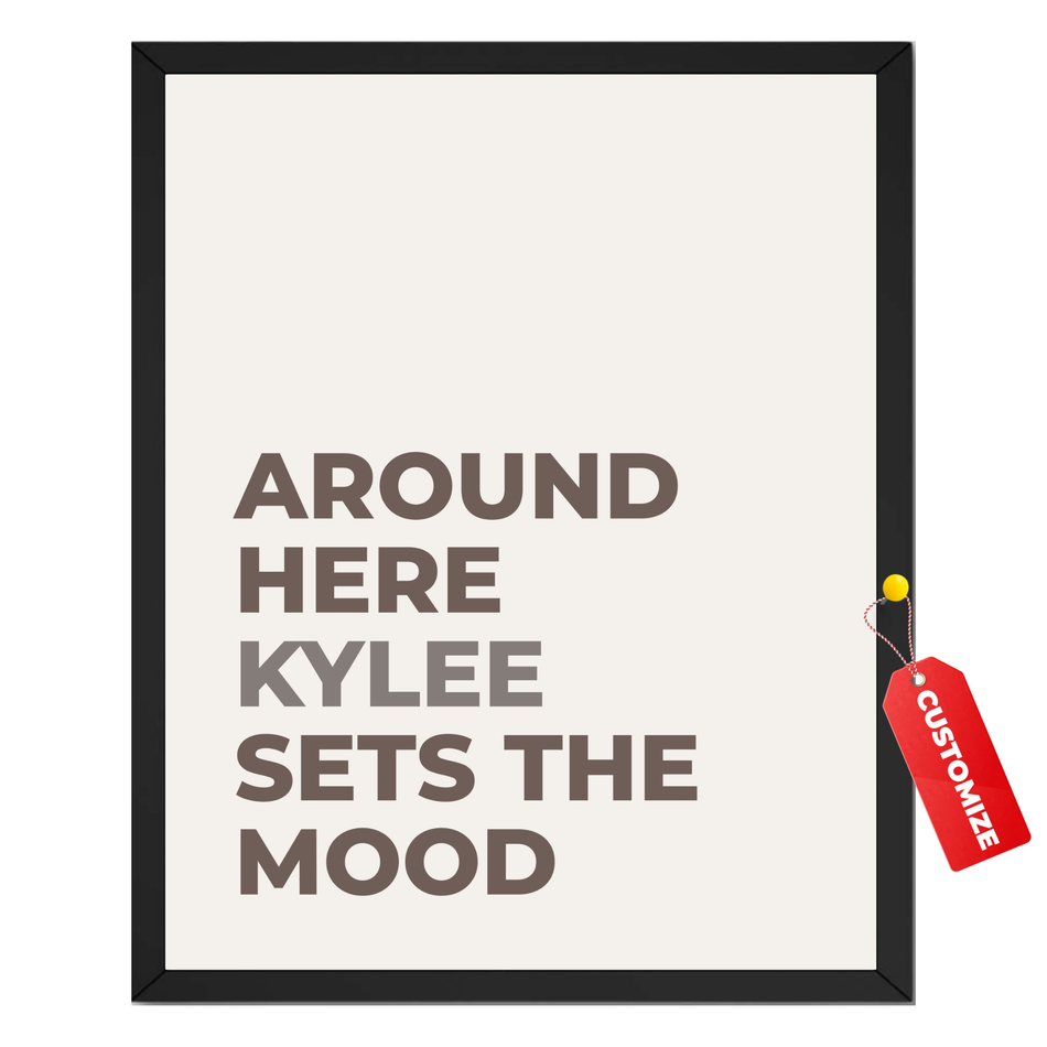 Personalized Funny Home Print - Custom Name Statement Poster and Canvas