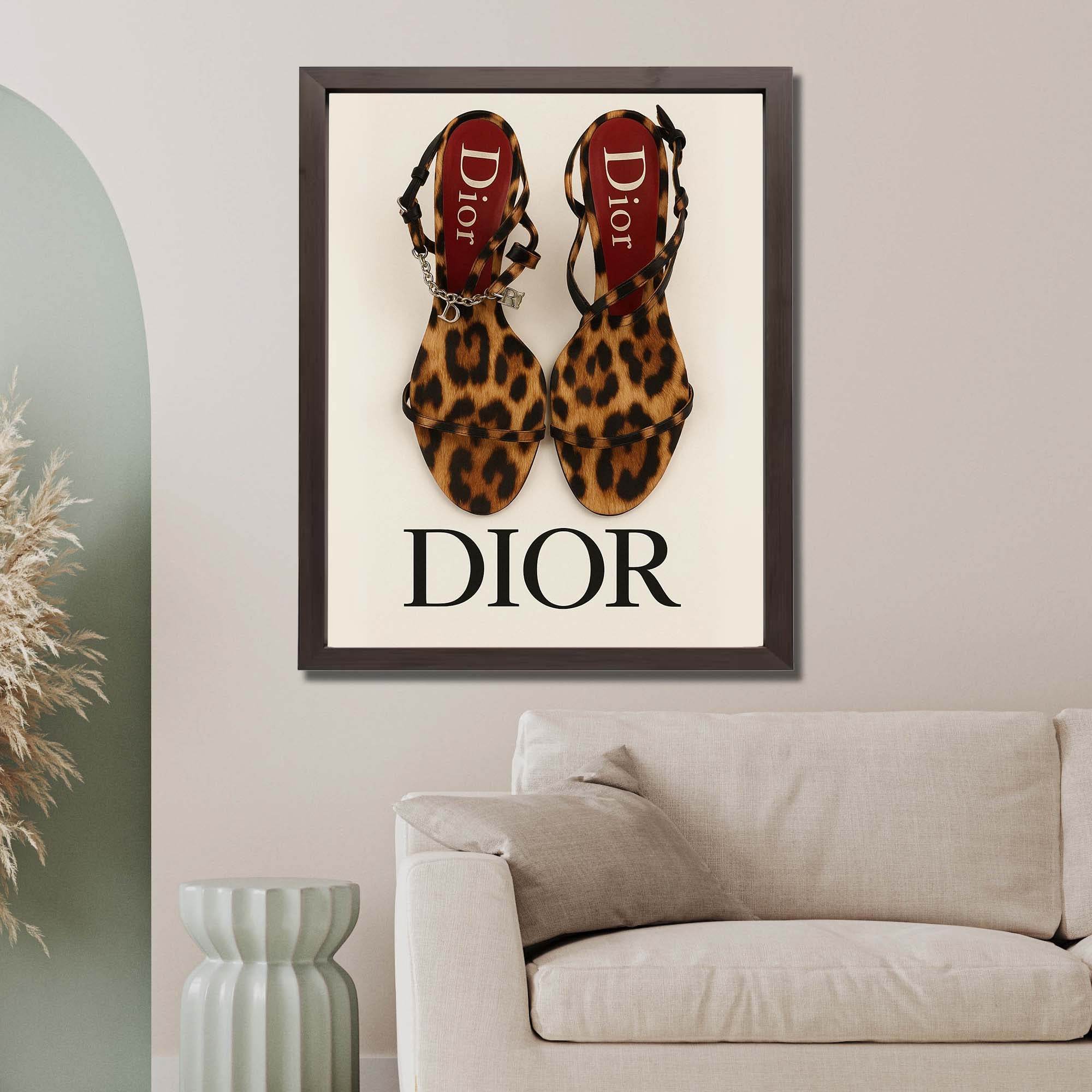 InkFlow Luxury Vintage Cheetah Heels Wall Art Poster - Elegant Fashion Artwork for Home, Living Room, or Bedroom Décor - 8x10 Unframed Wall Art - Infinity Beyond Crafts