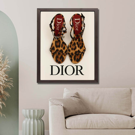 InkFlow Luxury Vintage Cheetah Heels Wall Art Poster - Elegant Fashion Artwork for Home, Living Room, or Bedroom Décor - 8x10 Unframed Wall Art - Infinity Beyond Crafts