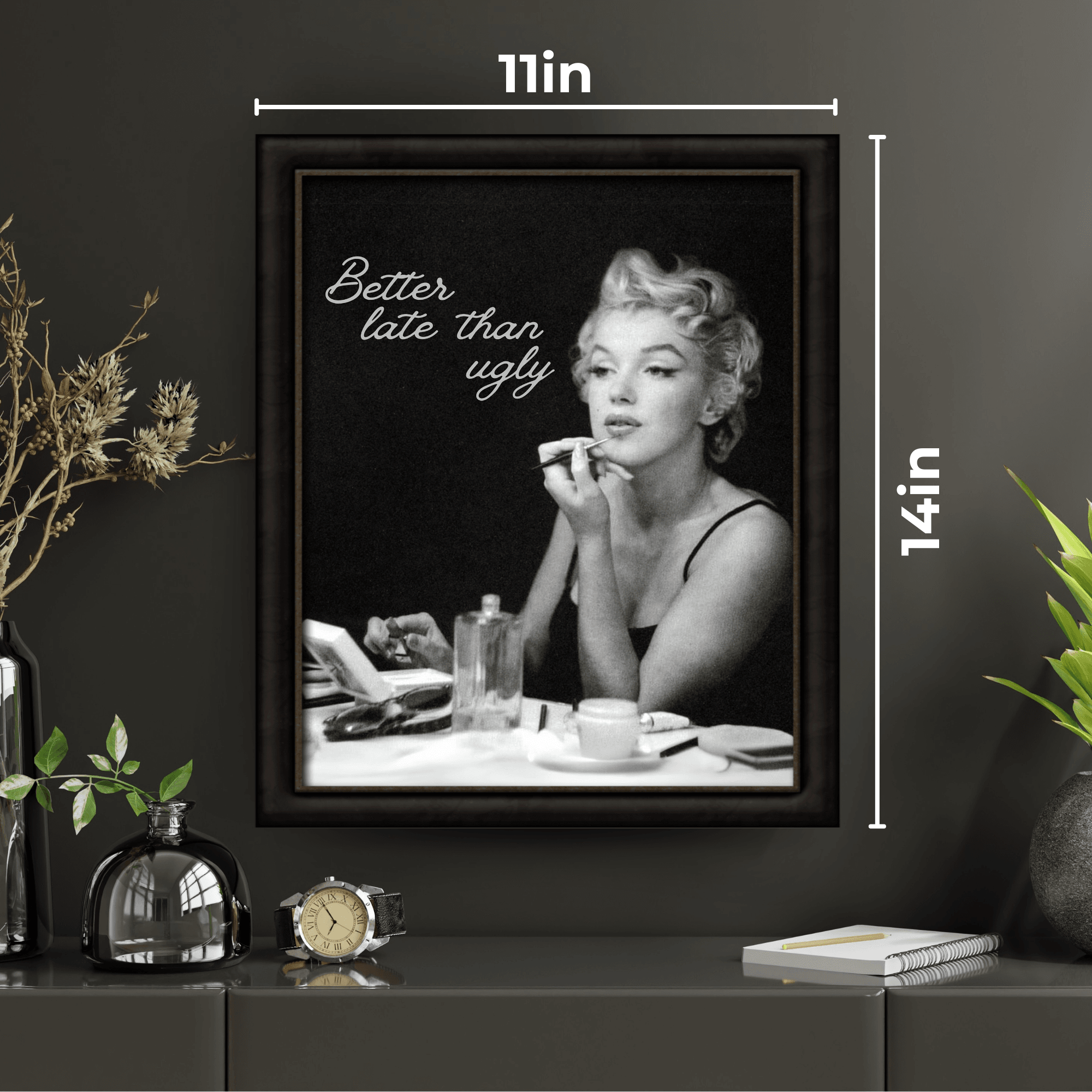 InkFlow Iconic Beauty Poster - Vintage Art - Pop Art - Graffiti Art - Retro Portrait Art - Timeless Style - Great Bedroom or Living Room Decor - 8x10 UNFRAMED Wall Art Visit the InkFlow Posters Store - Infinity Beyond Crafts