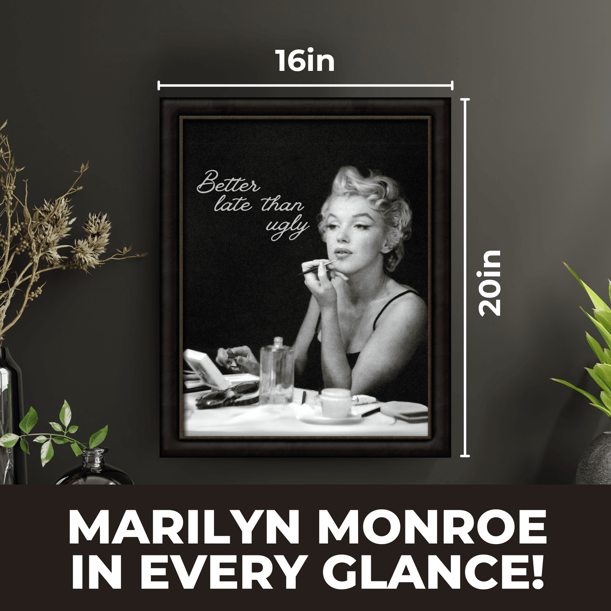 InkFlow Iconic Beauty Poster - Vintage Art - Pop Art - Graffiti Art - Retro Portrait Art - Timeless Style - Great Bedroom or Living Room Decor - 8x10 UNFRAMED Wall Art Visit the InkFlow Posters Store - Infinity Beyond Crafts