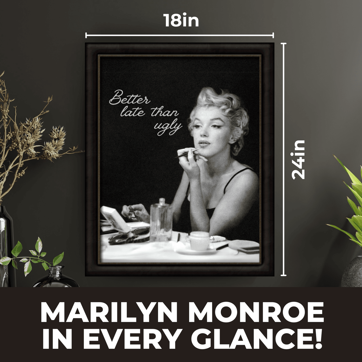 InkFlow Iconic Beauty Poster - Vintage Art - Pop Art - Graffiti Art - Retro Portrait Art - Timeless Style - Great Bedroom or Living Room Decor - 8x10 UNFRAMED Wall Art Visit the InkFlow Posters Store - Infinity Beyond Crafts