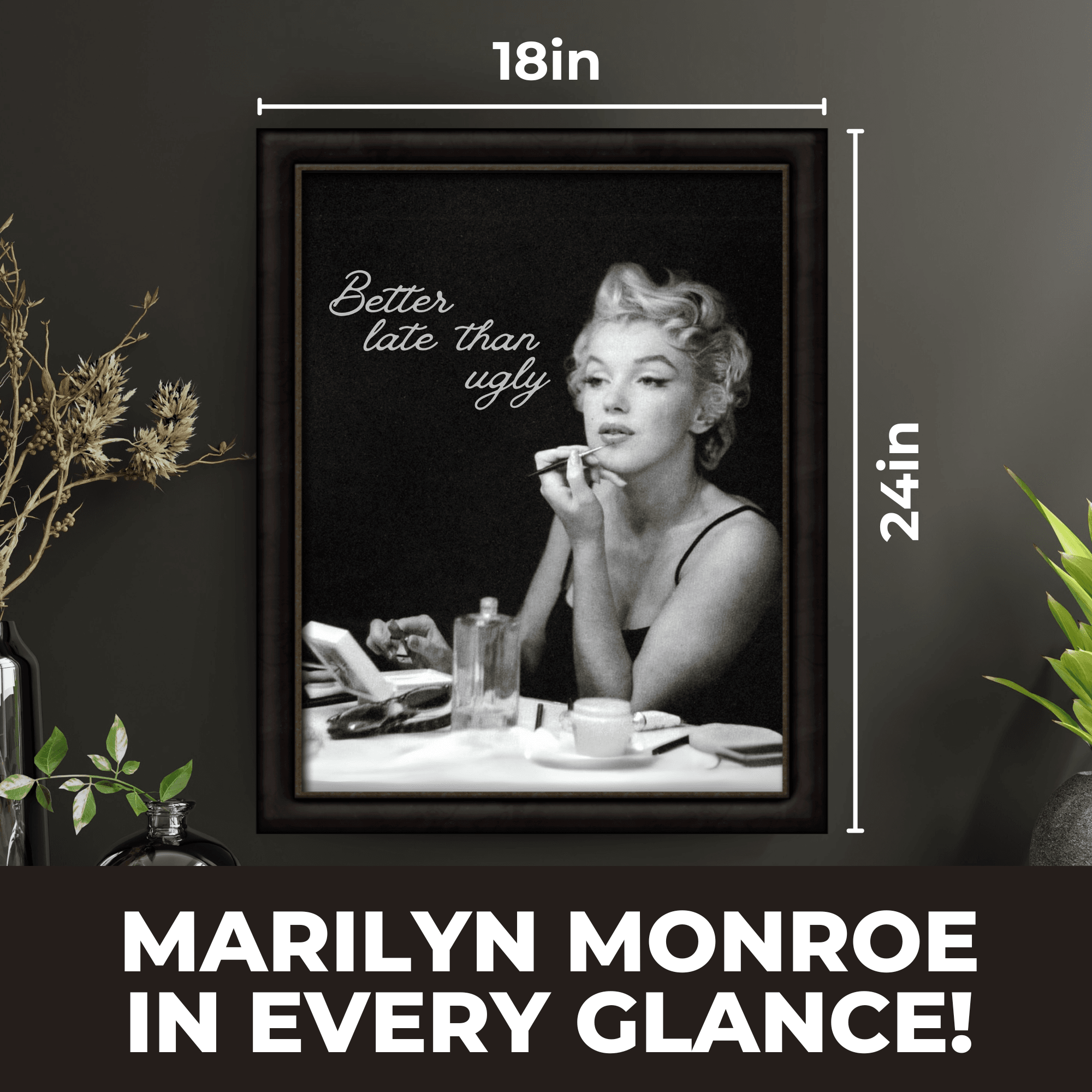 InkFlow Iconic Beauty Poster - Vintage Art - Pop Art - Graffiti Art - Retro Portrait Art - Timeless Style - Great Bedroom or Living Room Decor - 8x10 UNFRAMED Wall Art Visit the InkFlow Posters Store - Infinity Beyond Crafts