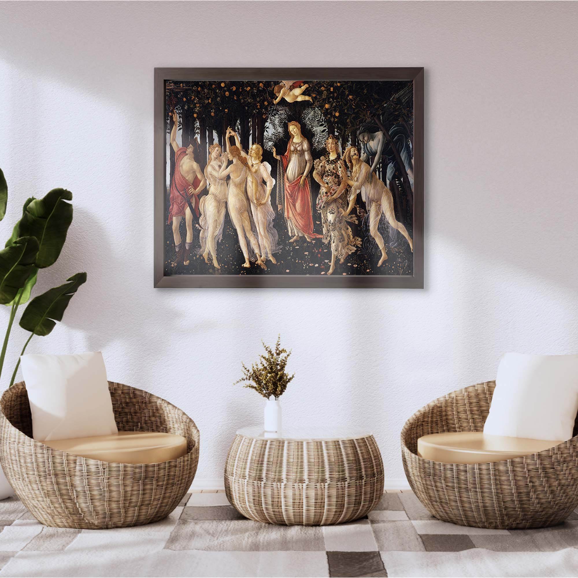 InkFlow Primavera Poster - Sandro Botticelli Famous People Art Fine Art Print for Home, Office, Bedroom, or Living Room Décor - Classic Renaissance Artwork - 8x10 Unframed Canvas Wall Art - Infinity Beyond Crafts