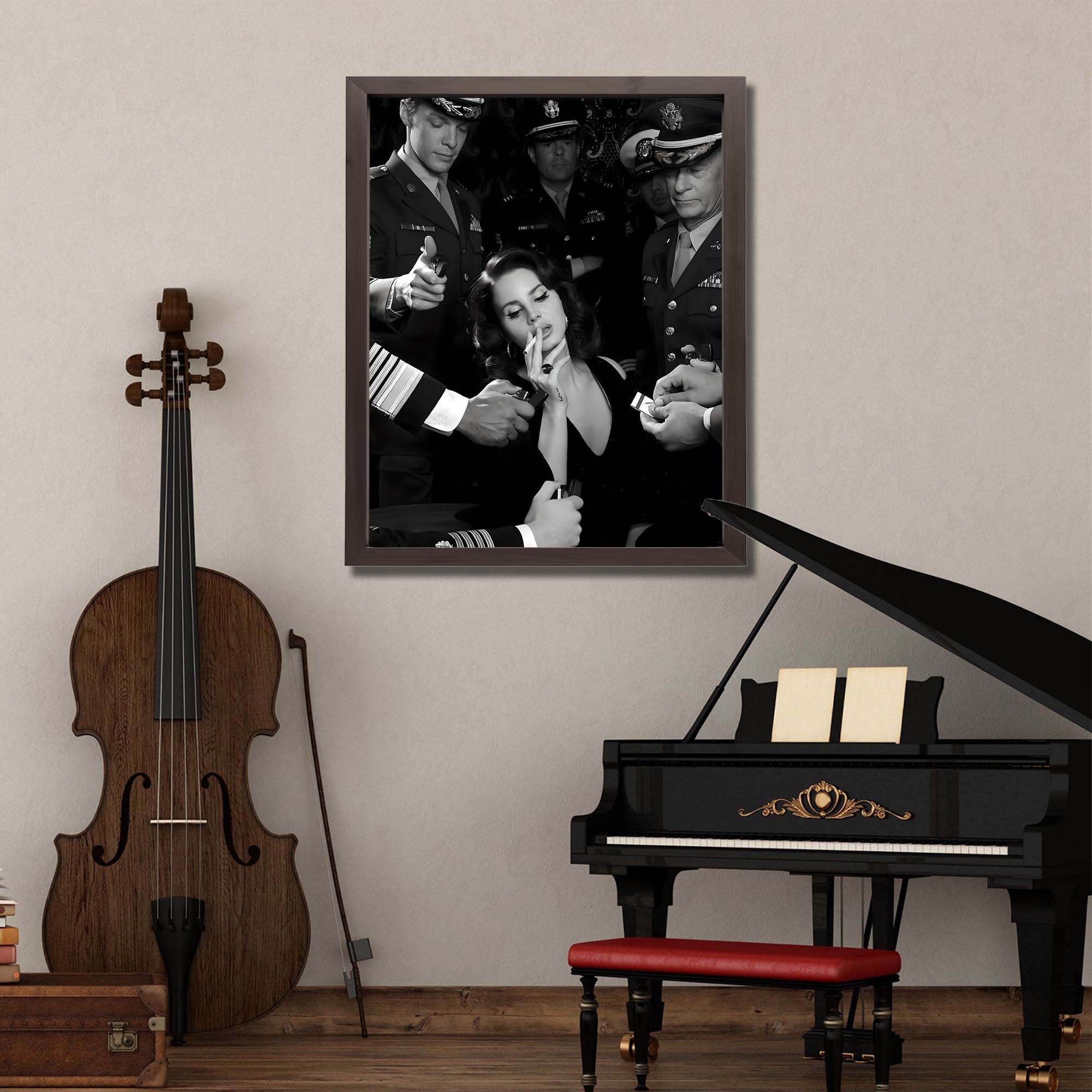 InkFlow Ultraviolence Art Poster Print - Dramatic Abstract Design Wall Decor for Home, Office, or Bedroom, High Quality Matte Finish, Perfect Gift for Art Lovers - 8x10 Unframed Canvas Wall Art - Infinity Beyond Crafts