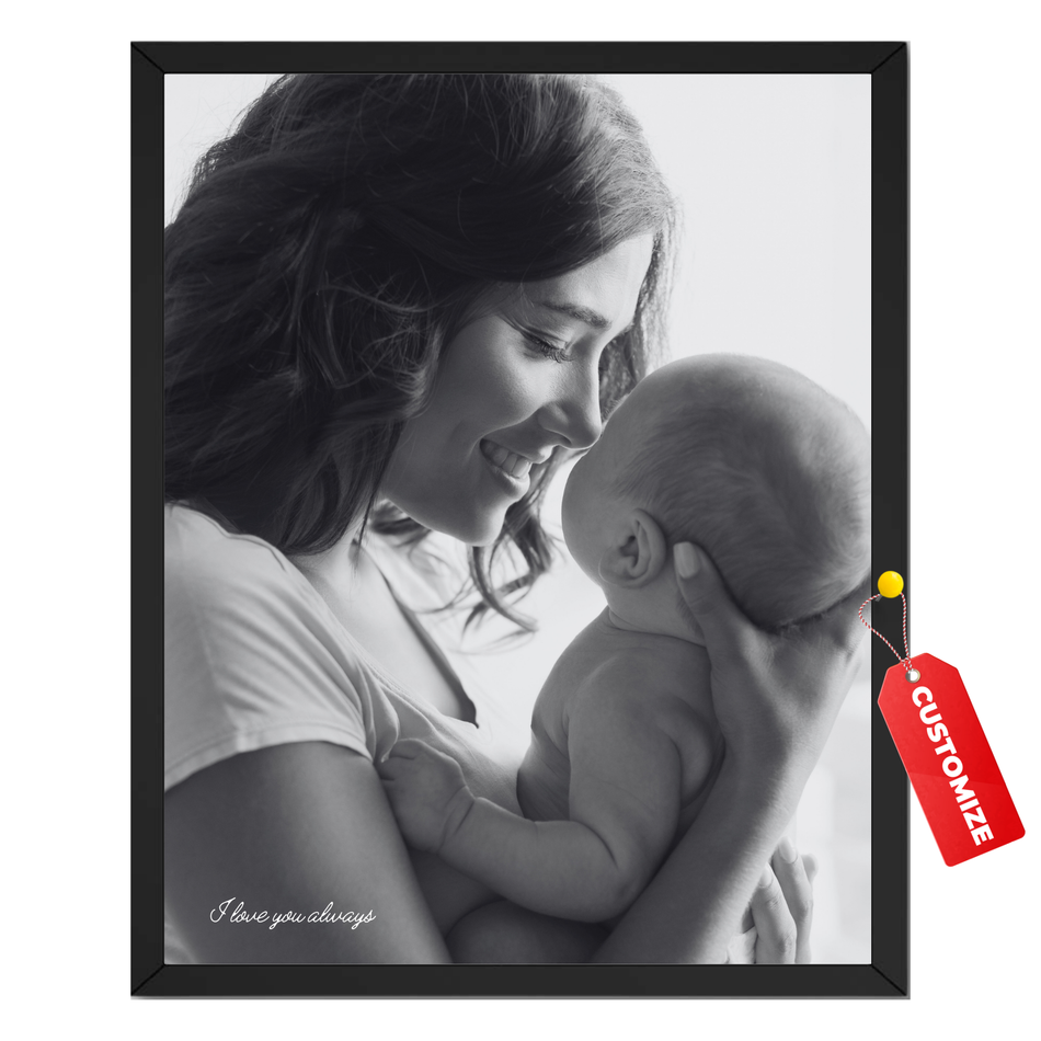 Mother Love Print | Custom Baby Photo Wall Art