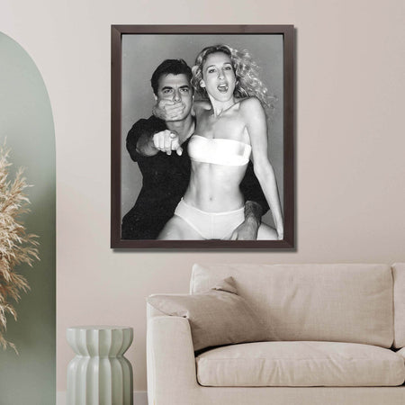 InkFlow Romantic Couple Poster - Elegant Artwork Featuring Two Iconic Characters, Perfect for Home, Living Room, Bedroom, or Office Décor - 8x10 Unframed Wall Art - Infinity Beyond Crafts
