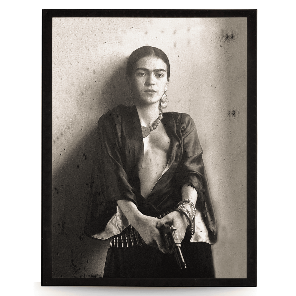 InkFlow Vintage Mexican Painter Self Portrait Poster - Retro Photography Art - Wall Art for Living Room, Bedroom, Office - Gift for Him & Her - 8x10 UNFRAMED Wall Art - Infinity Beyond Crafts