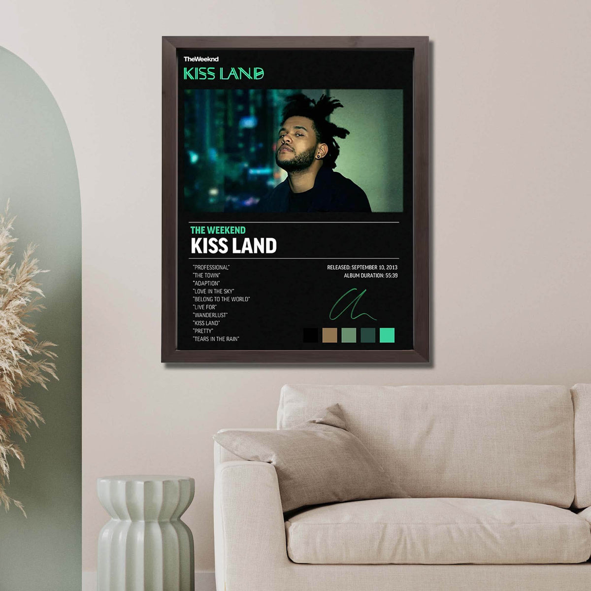 InkFlow Kiss Land Music Poster - Iconic Pop Art Print for Music Lovers, Inspirational Wall Decor for Home, Office, and Music Enthusiasts - 8x10 Unframed Canvas Wall Art - Infinity Beyond Crafts