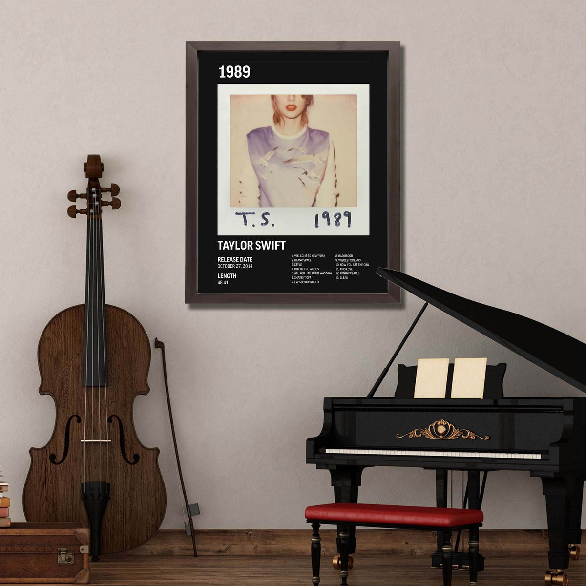 InkFlow 1989 Album Poster - Classic Music Art Print, Stylish Wall Decor for Home or Office, Vibrant & Elegant Artwork for Music Lovers - 8x10 Unframed Canvas Wall Art - Infinity Beyond Crafts