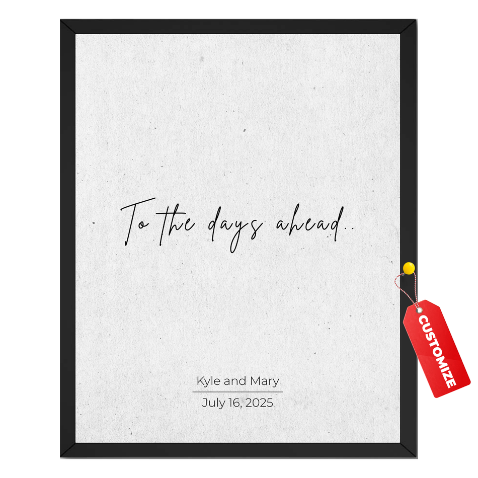 Personalized Custom Love Print | Custom Couple Names Minimalist Wall Art