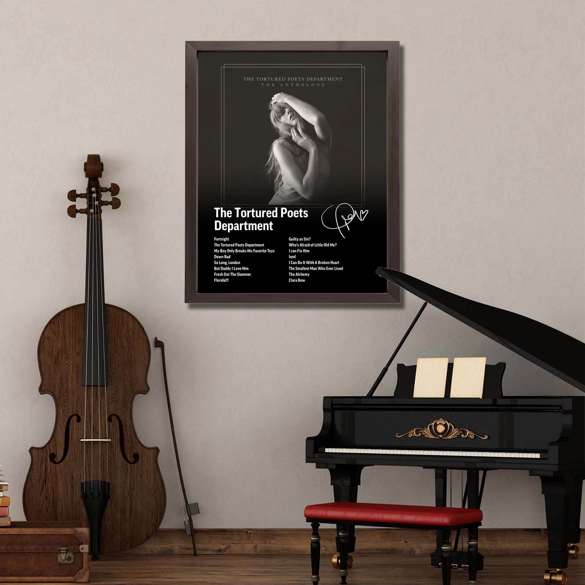 InkFlow The Poets Album Art Poster - Aesthetic Music Poster for Bedroom, Living Room, Office Decor - Modern Artwork for Music Lovers - 8x10 Unframed Canvas Wall Art - Infinity Beyond Crafts