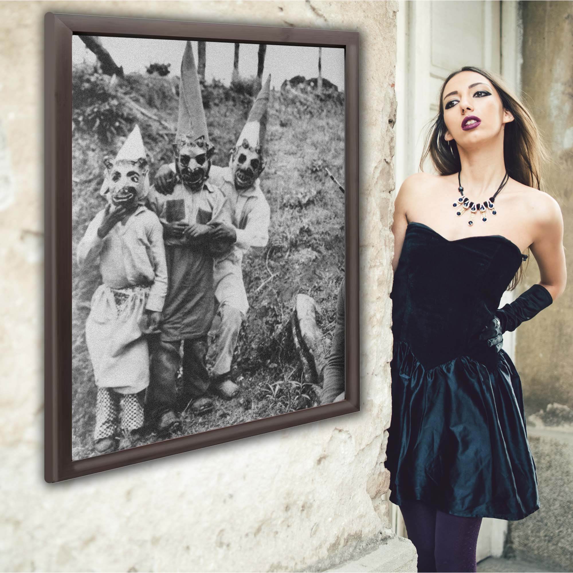 InkFlow Goth Creepy Family Photo Poster - Wiccan & Goth Art - Dark and Spooky Art Print for Bedroom, Living Room, or Office - Horror Wall Decor - 8x10 Unframed Canvas Wall Art - Infinity Beyond Crafts