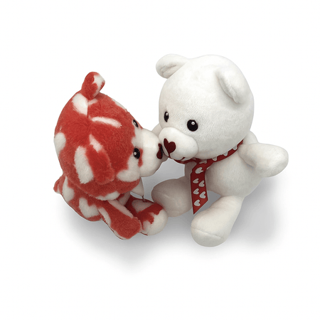 2-Pack Romantic Bears Decorations Premium Gift Box with Carrying Handle - Perfect Christmas, Valentine, Birth day Gift for Family & Friends - Infinity Beyond Crafts