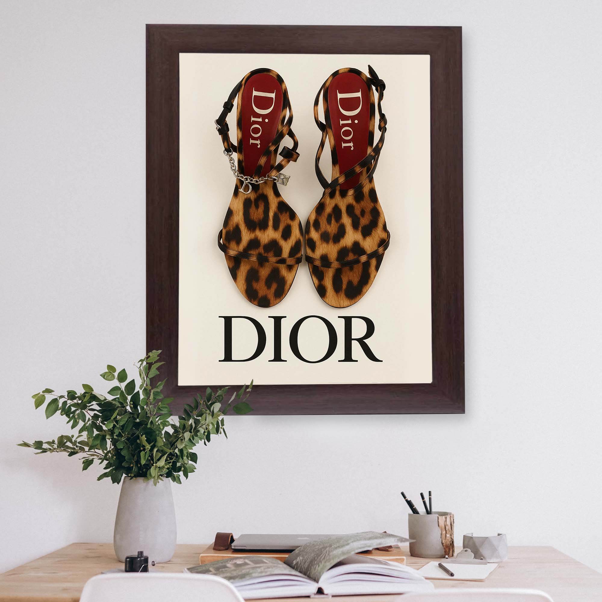 InkFlow Luxury Vintage Cheetah Heels Wall Art Poster - Elegant Fashion Artwork for Home, Living Room, or Bedroom Décor - 8x10 Unframed Wall Art - Infinity Beyond Crafts