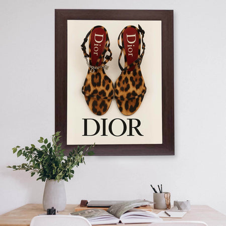 InkFlow Luxury Vintage Cheetah Heels Wall Art Poster - Elegant Fashion Artwork for Home, Living Room, or Bedroom Décor - 8x10 Unframed Wall Art - Infinity Beyond Crafts