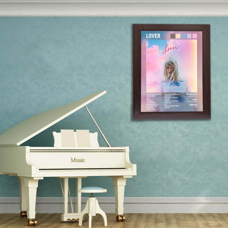 InkFlow Lover Album Poster - Vibrant Music Art Print, Stylish Wall Decor for Home or Office, Perfect Gift for Fans of Pop Music, Elegant Artwork for Music Lovers - 11x14 Unframed Canvas Wall Art - Infinity Beyond Crafts