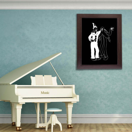 InkFlow YDark Gothic Cartoon Character Poster - Bold and Edgy Wall Art for Home, Office, Bedroom, or Living Room Décor - Wiccan & Goth Art Print - 8x10 Unframed Canvas Wall Art - Infinity Beyond Crafts