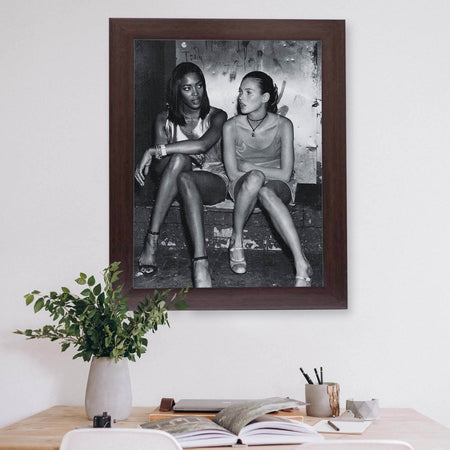 InkFlow Fashion Icon Poster - Elegant Black and White Photography of Supermodels for Home, Living Room, or Bedroom Décor - 8x10 Unframed Wall Art - Infinity Beyond Crafts