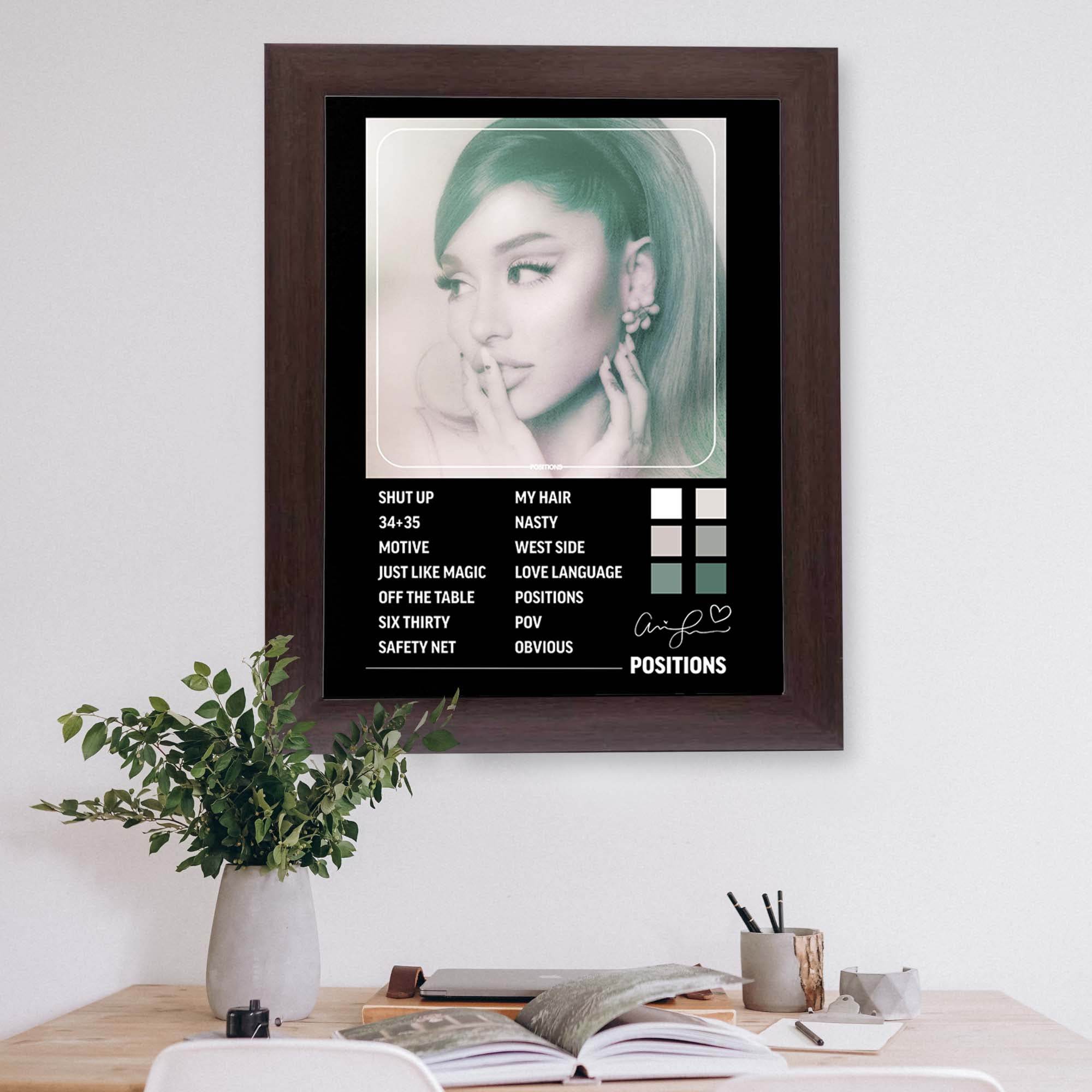 InkFlow Music Art Poster - Positions Album Inspired Print for Music Lovers, Wall Décor for Home, Studio, or Office, Inspirational Artwork for Modern Spaces - 8x10 Unframed Canvas Wall Art - Infinity Beyond Crafts