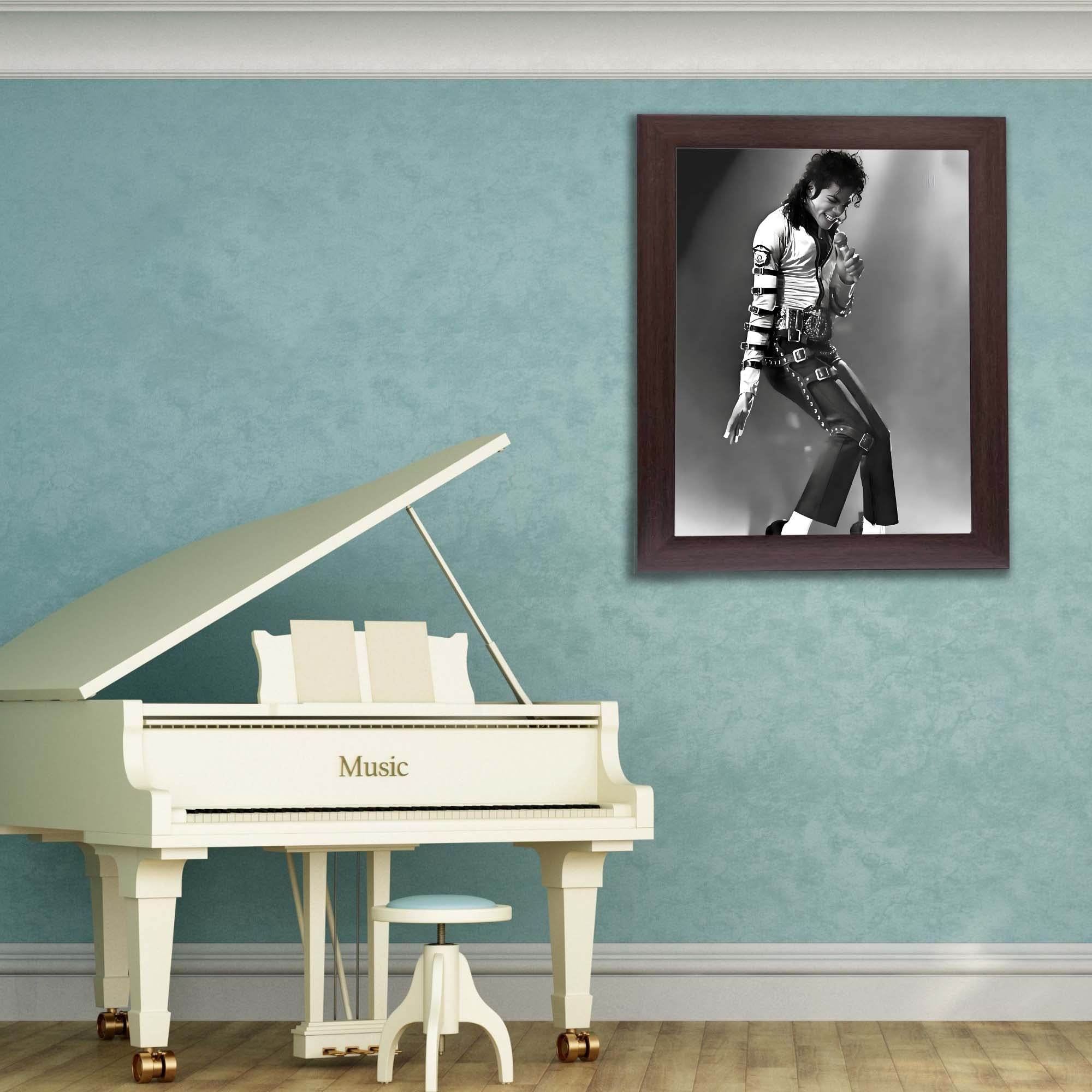 InkFlow Michael Jackson Poster - Legendary Pop Icon Wall Art for Home, Office, Bedroom, or Living Room Décor - Vibrant and Timeless Statement Artwork Print - 8x10 Unframed Canvas Wall Art - Infinity Beyond Crafts