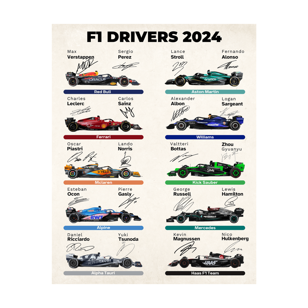 InkFlow Car Racing Poster - Sports Car Racing Art - Gift for Men, Women - Great Wall Decor for Garage, Living Room or Office - 8x10 UNFRAMED Wall Art - Infinity Beyond Crafts