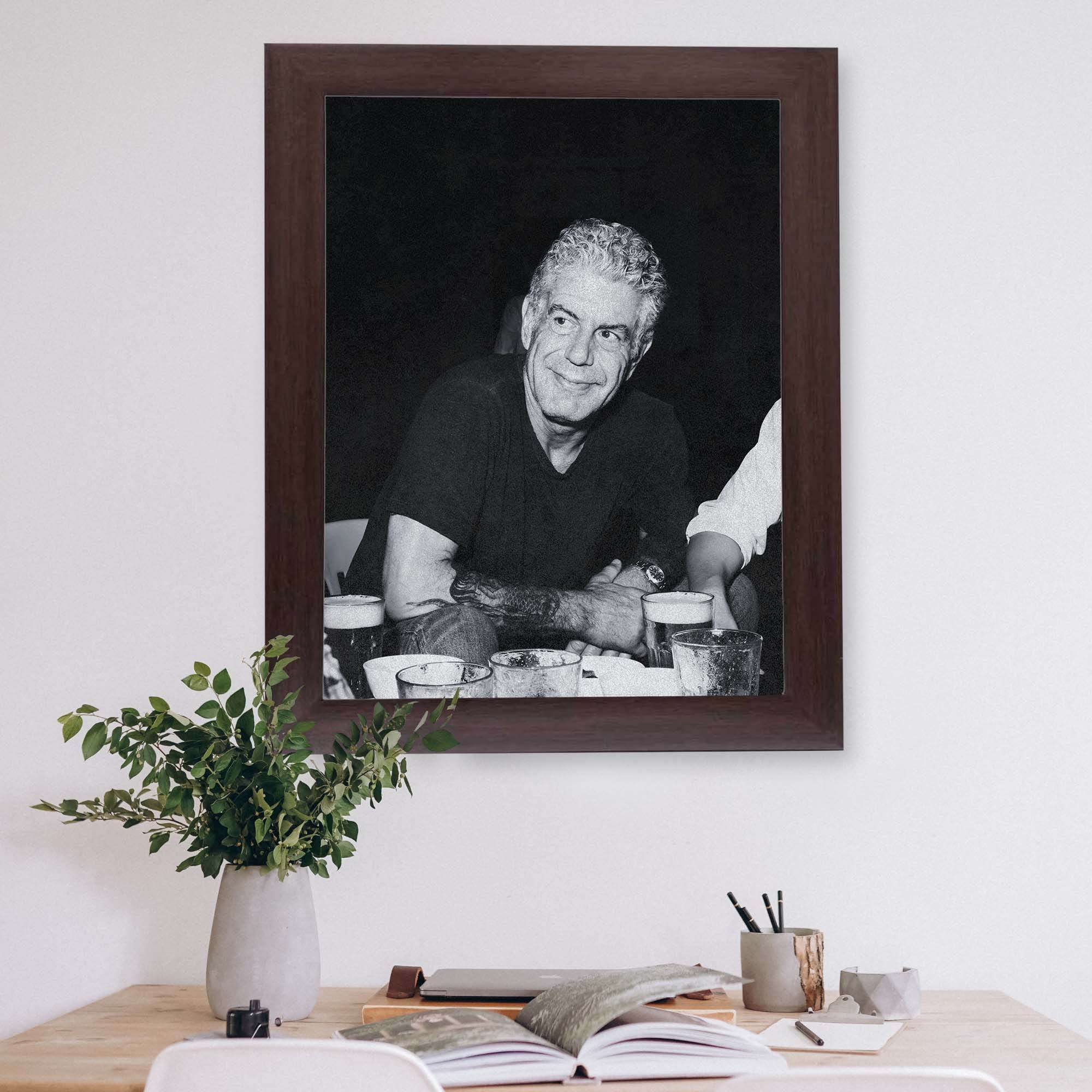InkFlow Anthony Bourdain Poster - Iconic Culinary Legend Wall Art, Inspirational Print for Food Lovers, Perfect for Kitchen, Dining Room, or Travel Enthusiasts - 8x10 Unframed Wall Art - Infinity Beyond Crafts