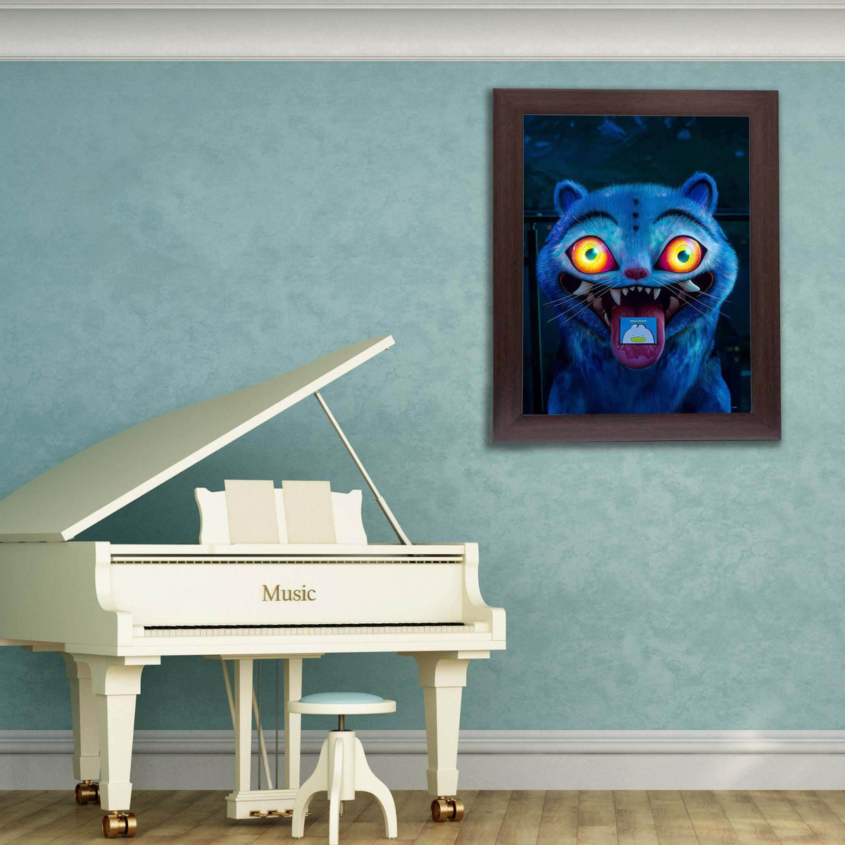 InkFlow Derpy poster - Humorous Wall Art Print Featuring Derpy Character Expression Ideal for Playful Room Decor Dorm Wall or Whimsical Office Art - 8x10 Unframed Canvas Wall Art - Infinity Beyond Crafts