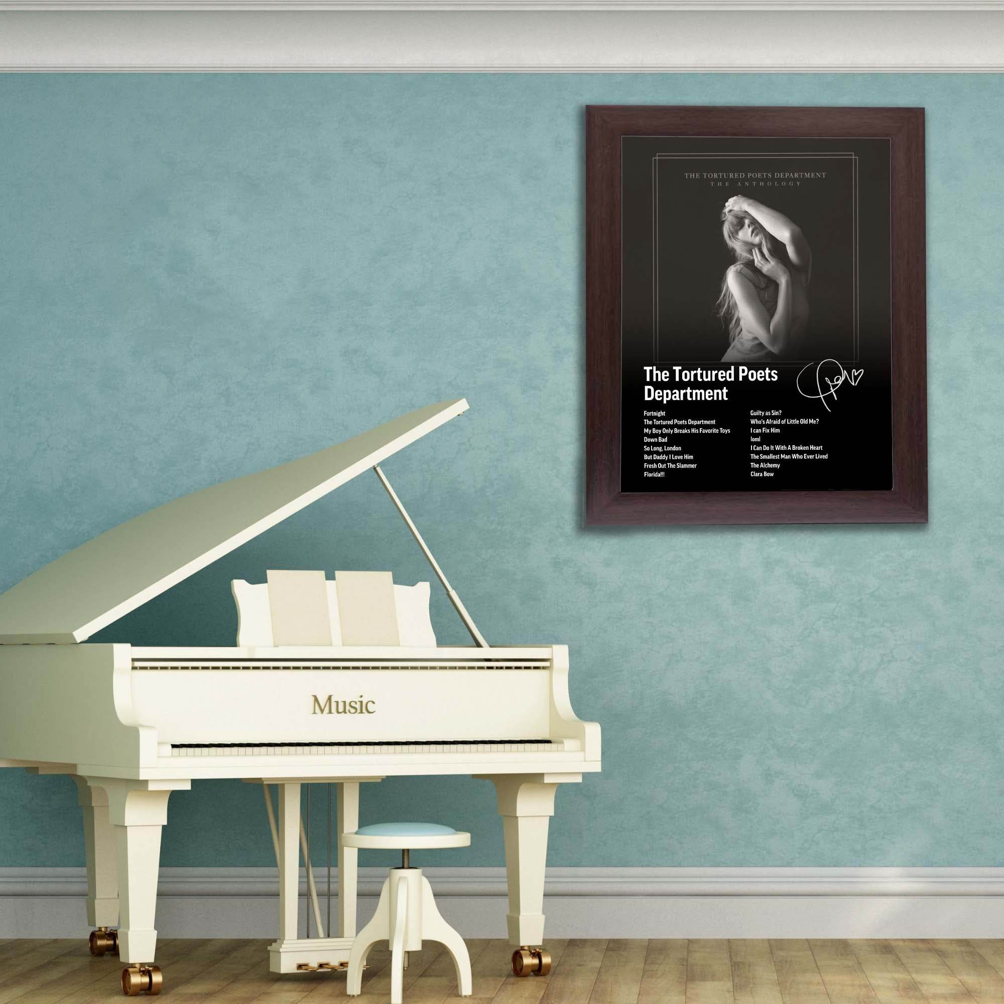 InkFlow The Poets Album Art Poster - Aesthetic Music Poster for Bedroom, Living Room, Office Decor - Modern Artwork for Music Lovers - 8x10 Unframed Canvas Wall Art - Infinity Beyond Crafts