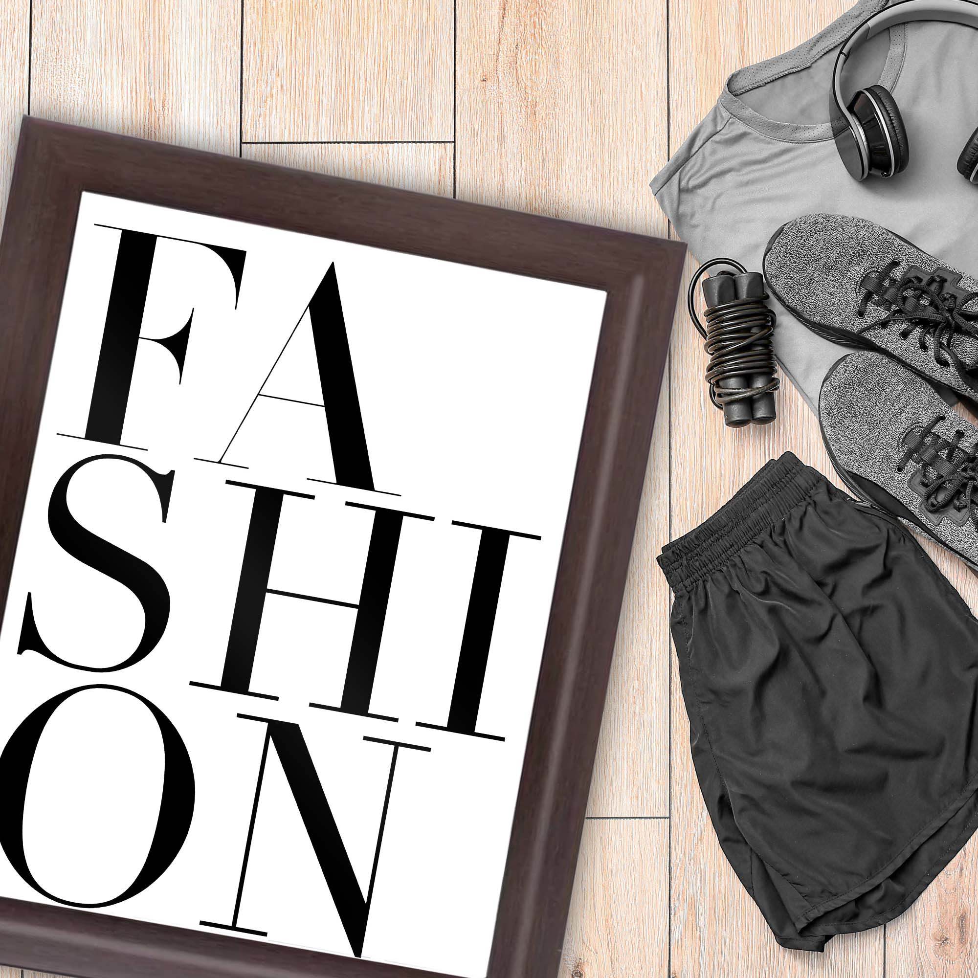 InkFlow Fashion Poster - Chic and Stylish Wall Art for Home, Office, Bedroom, or Living Room Décor - Elegant and Trendy Statement Artwork Print - 11x14 Unframed Canvas Wall Art - Infinity Beyond Crafts