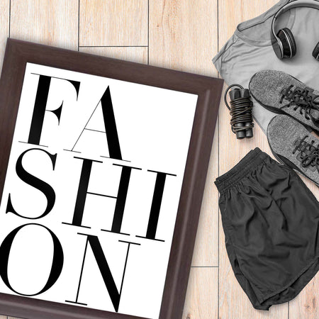 InkFlow Fashion Poster - Chic and Stylish Wall Art for Home, Office, Bedroom, or Living Room Décor - Elegant and Trendy Statement Artwork Print - 11x14 Unframed Canvas Wall Art - Infinity Beyond Crafts