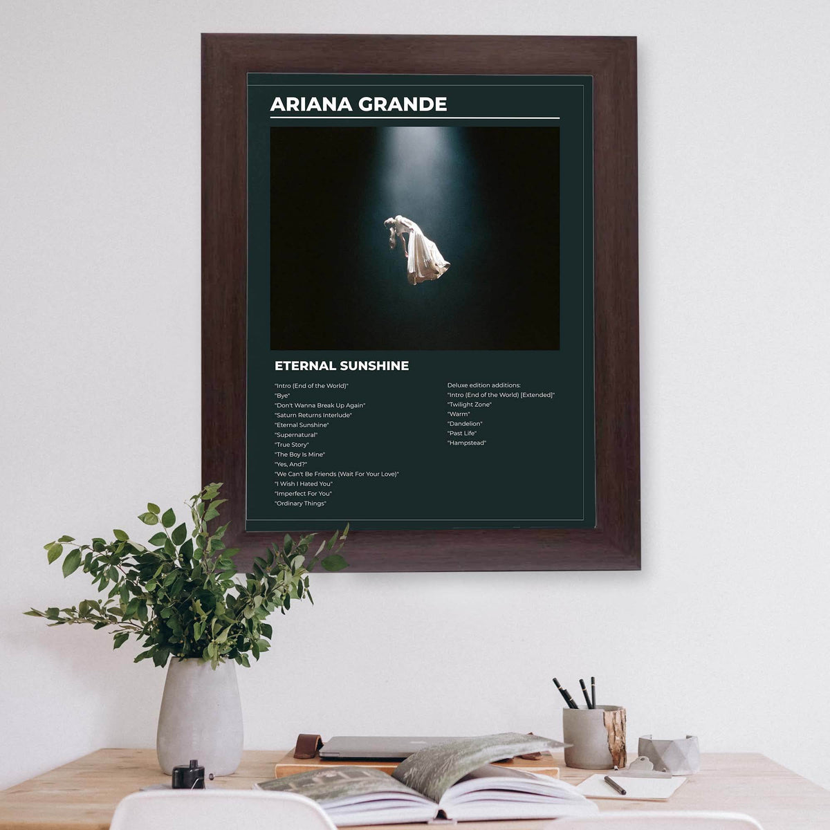 InkFlow Pop Music Album Poster Print - Modern Wall Art Decor Inspired by Female Artist, Ideal for Bedroom, Studio, or Music Room Wall Decoration - 8x10 UNFRAMED Wall Art - Infinity Beyond Crafts