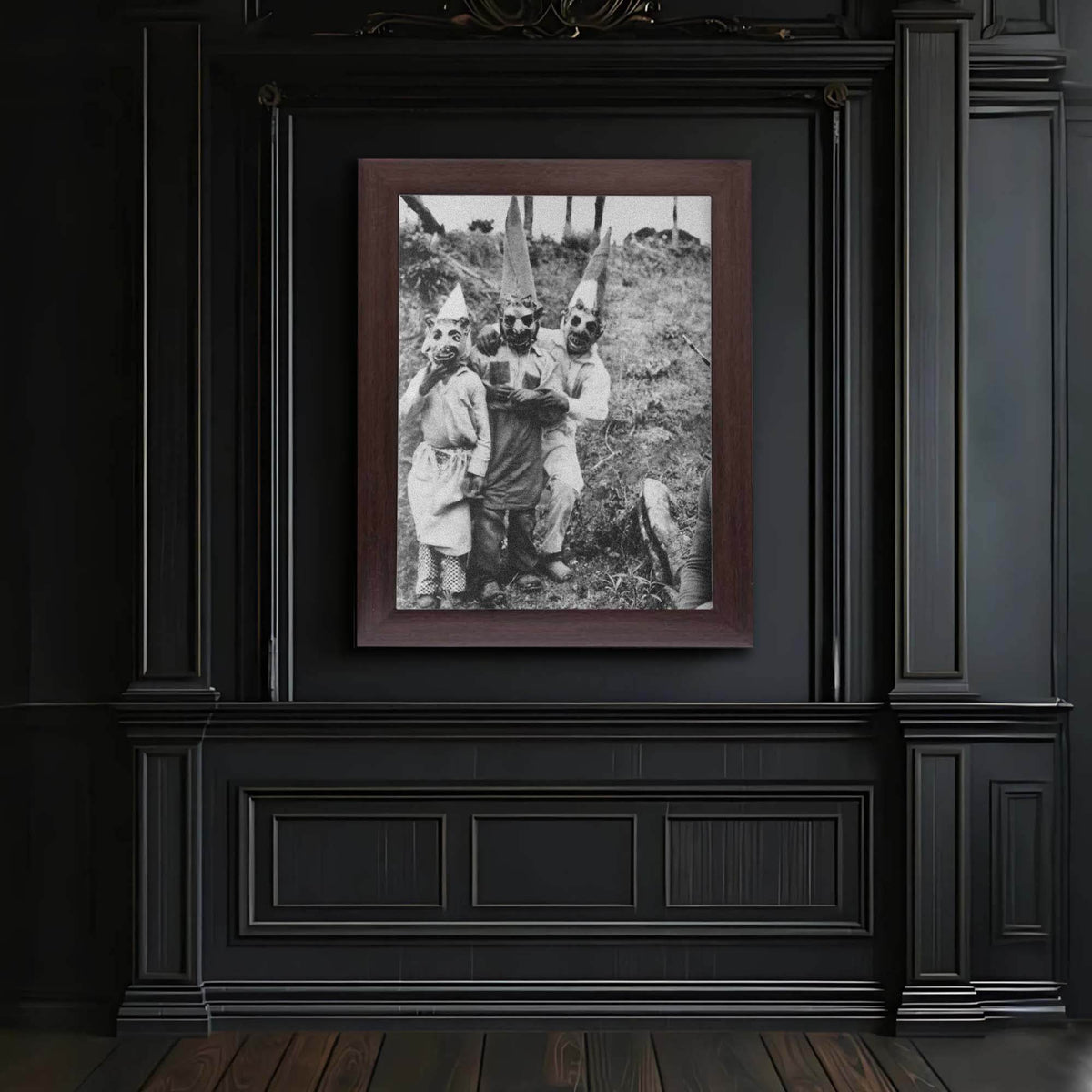 InkFlow Goth Creepy Family Photo Poster - Wiccan & Goth Art - Dark and Spooky Art Print for Bedroom, Living Room, or Office - Horror Wall Decor - 8x10 Unframed Canvas Wall Art - Infinity Beyond Crafts