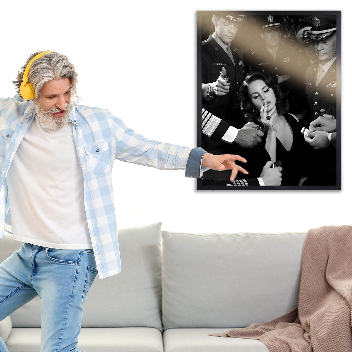 InkFlow Ultraviolence Art Poster Print - Dramatic Abstract Design Wall Decor for Home, Office, or Bedroom, High Quality Matte Finish, Perfect Gift for Art Lovers - 8x10 Unframed Canvas Wall Art - Infinity Beyond Crafts