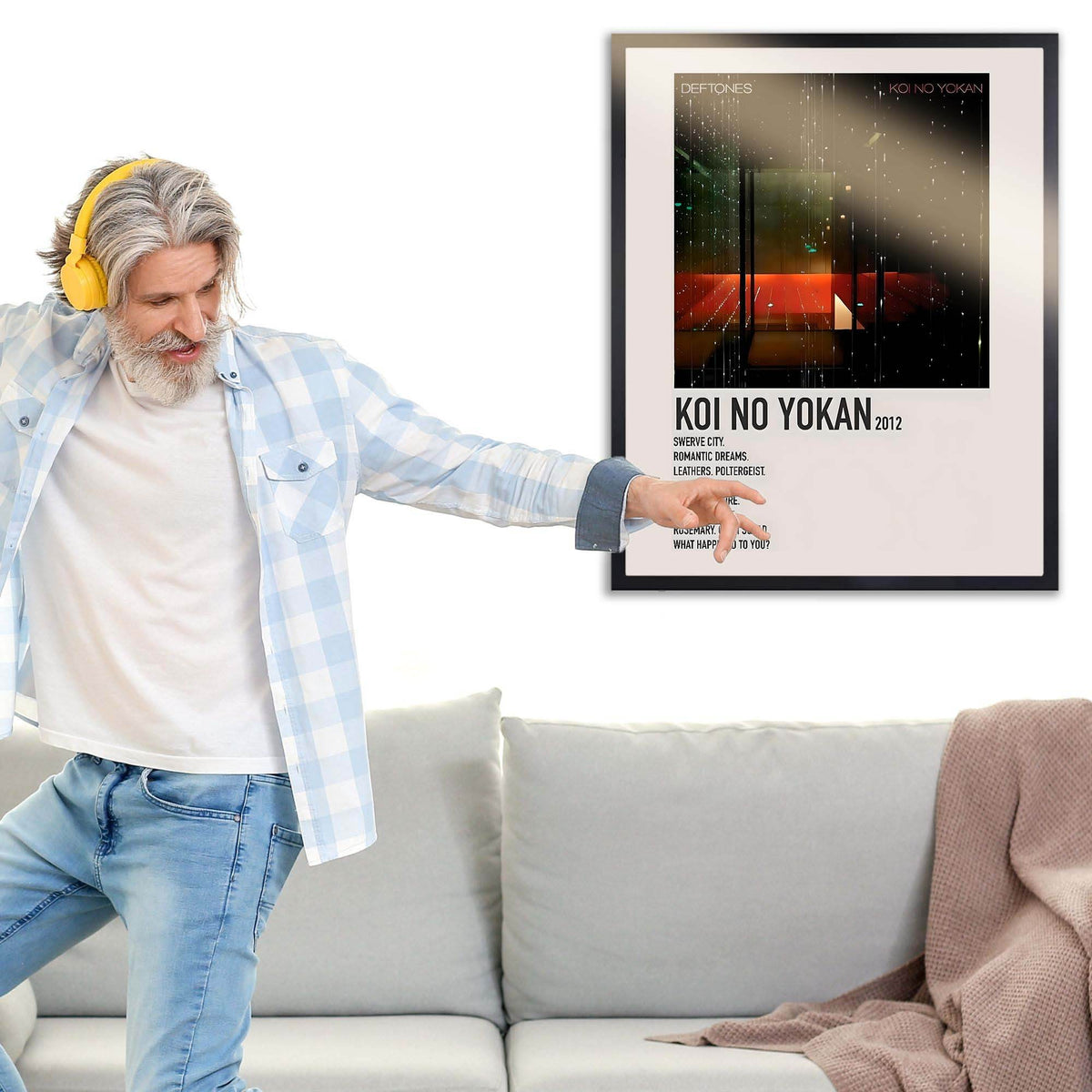 InkFlow Koi no Yokan Poster - Inspirational Wall Art Print for Home, Office, Bedroom, or Living Room Décor - Beautiful Japanese Phrase Typography Artwork - 8x10 Unframed Canvas Wall Art - Infinity Beyond Crafts