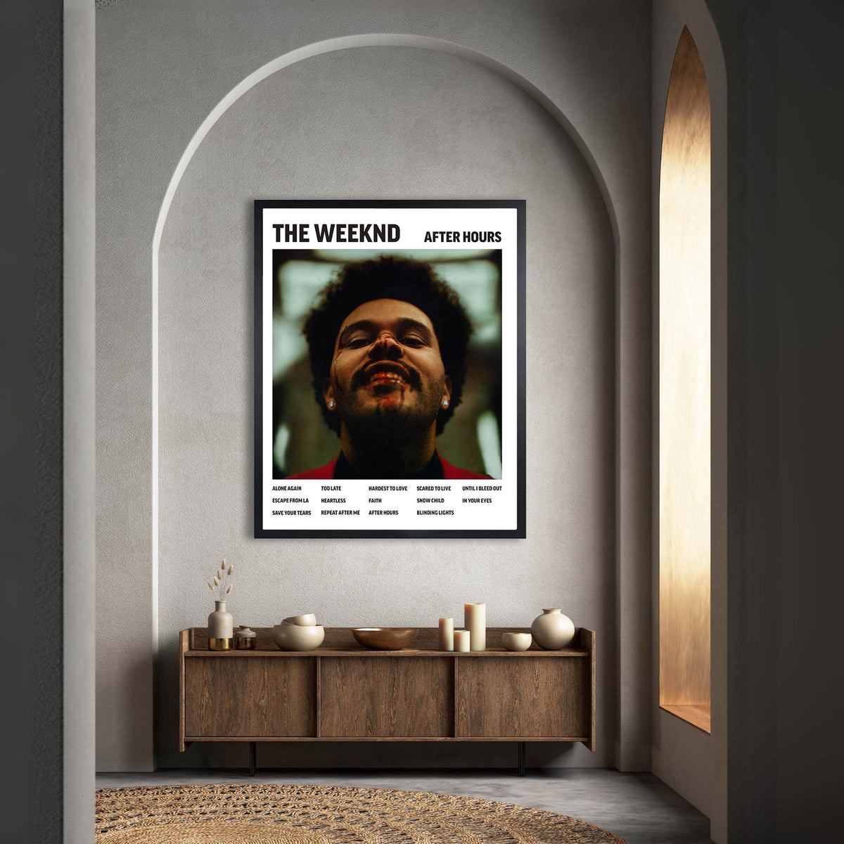 InkFlow After Hours Music Poster - Iconic Pop Art Print for Music Lovers, Inspirational Wall Decor for Home, Office, and Music Enthusiasts - 8x10 Unframed Canvas Wall Art - Infinity Beyond Crafts