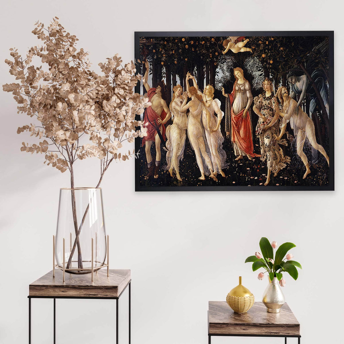 InkFlow Primavera Poster - Sandro Botticelli Famous People Art Fine Art Print for Home, Office, Bedroom, or Living Room Décor - Classic Renaissance Artwork - 8x10 Unframed Canvas Wall Art - Infinity Beyond Crafts