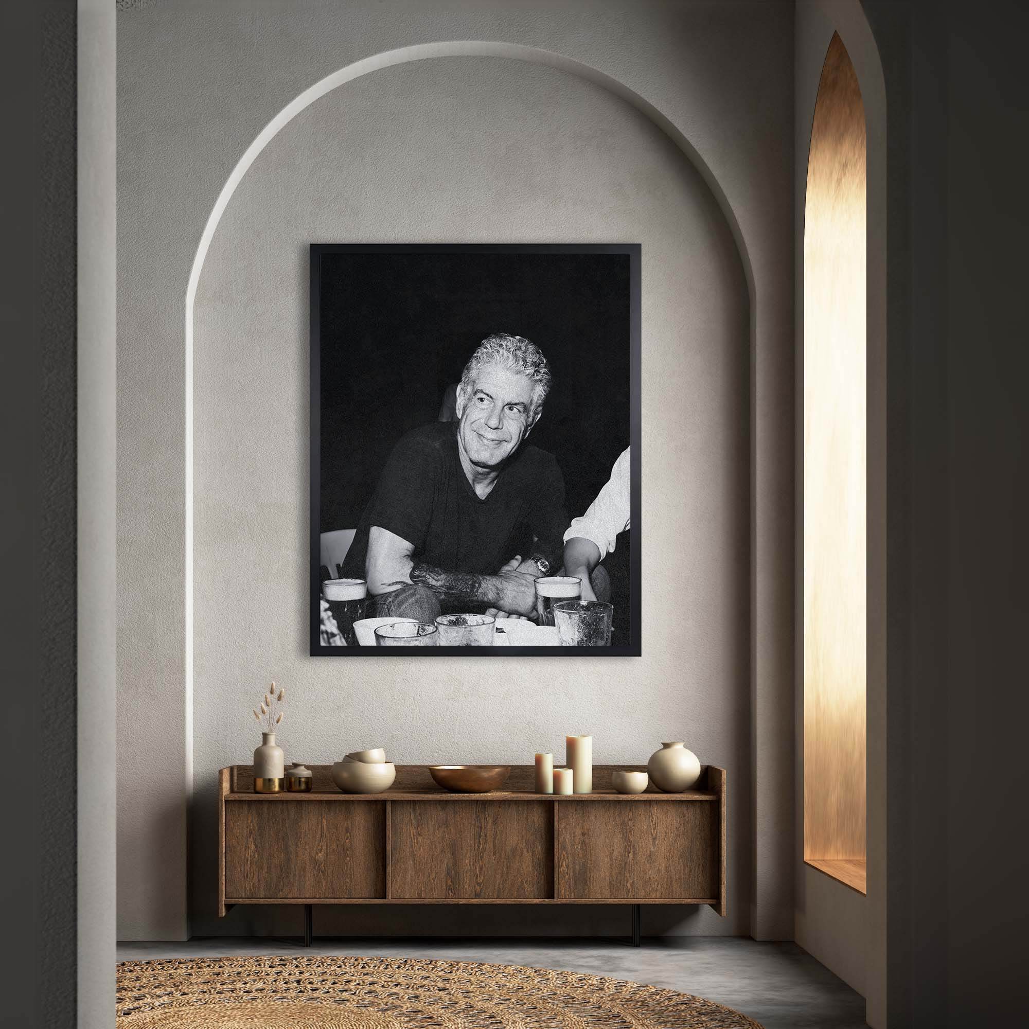 InkFlow Anthony Bourdain Poster - Iconic Culinary Legend Wall Art, Inspirational Print for Food Lovers, Perfect for Kitchen, Dining Room, or Travel Enthusiasts - 8x10 Unframed Wall Art - Infinity Beyond Crafts
