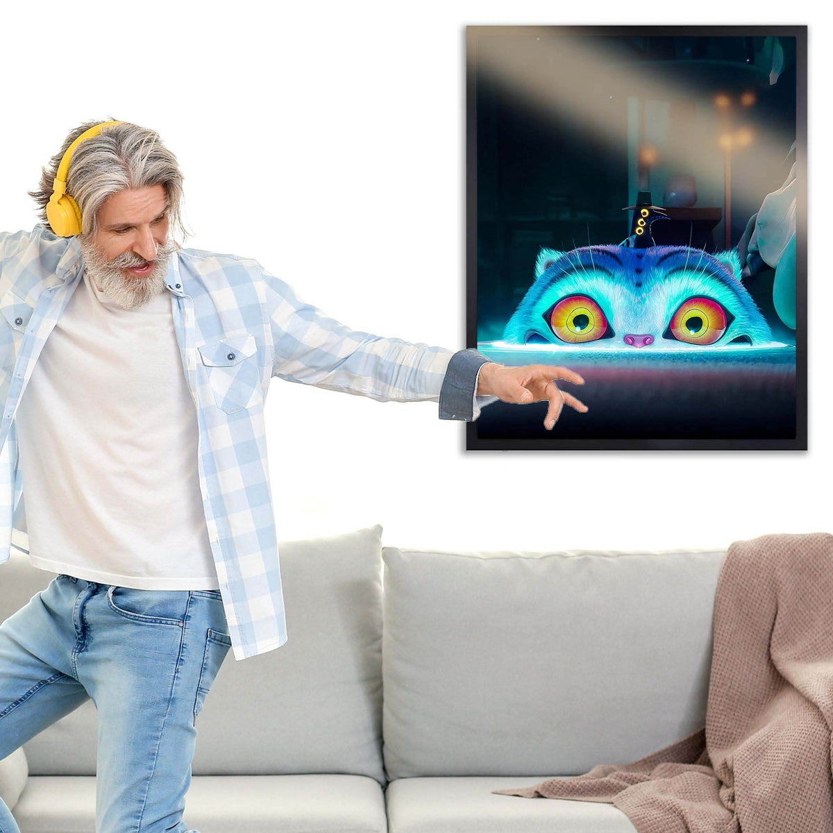 InkFlow Derpy and Sussie poster - Funny Wall Art Featuring Derpy and Sussie Characters for Playroom Teen Space or Entertainment Decor Unframed - 8x10 Unframed Canvas Wall Art - Infinity Beyond Crafts