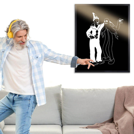 InkFlow YDark Gothic Cartoon Character Poster - Bold and Edgy Wall Art for Home, Office, Bedroom, or Living Room Décor - Wiccan & Goth Art Print - 8x10 Unframed Canvas Wall Art - Infinity Beyond Crafts