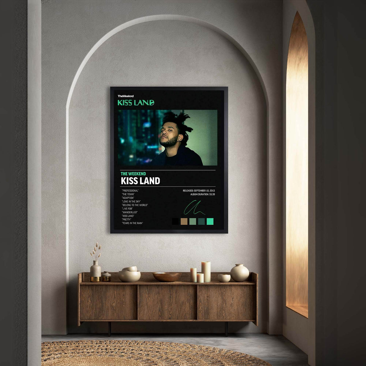 InkFlow Kiss Land Music Poster - Iconic Pop Art Print for Music Lovers, Inspirational Wall Decor for Home, Office, and Music Enthusiasts - 8x10 Unframed Canvas Wall Art - Infinity Beyond Crafts