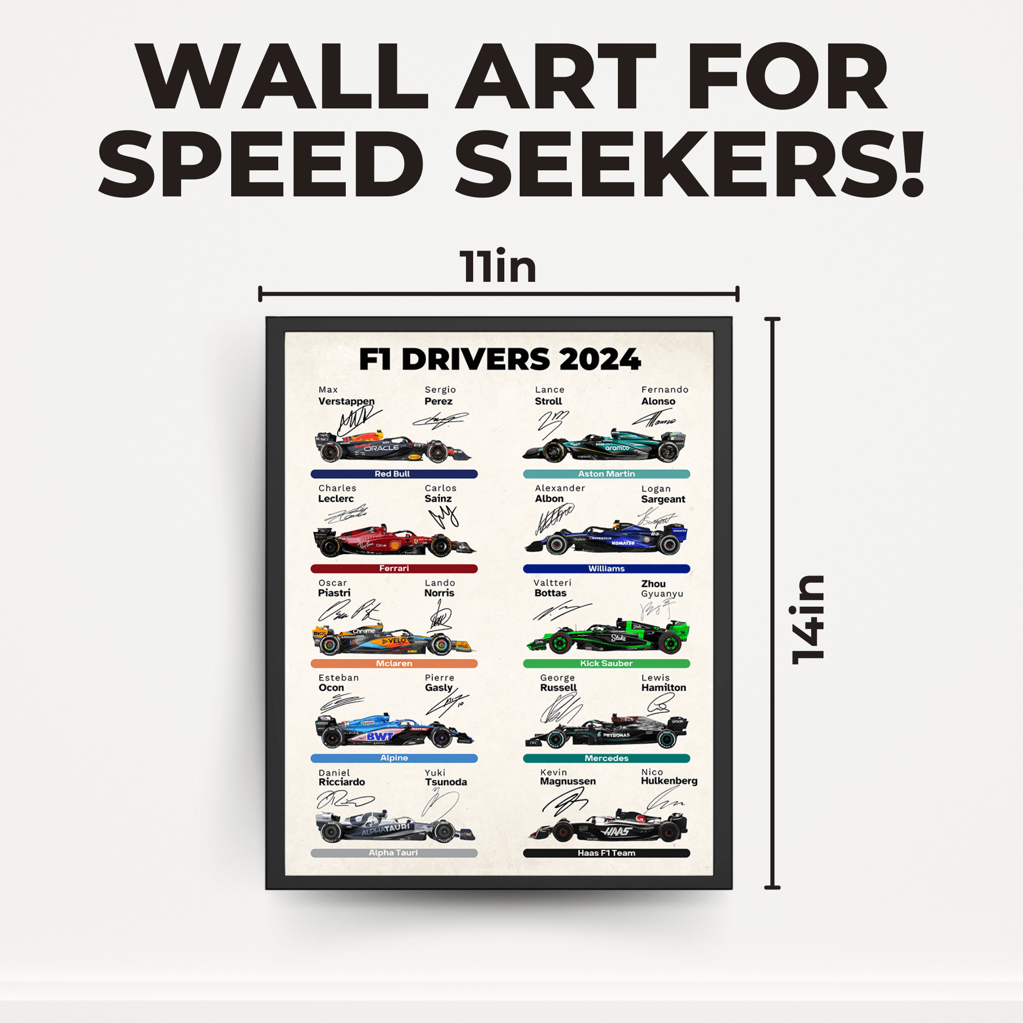 InkFlow Car Racing Poster - Sports Car Racing Art - Gift for Men, Women - Great Wall Decor for Garage, Living Room or Office - 8x10 UNFRAMED Wall Art - Infinity Beyond Crafts