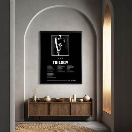 InkFlow Trilogy Music Poster - Iconic Pop Art Print for Music Lovers, Inspirational Wall Decor for Home, Office, and Music Enthusiasts - 8x10 Unframed Canvas Wall Art - Infinity Beyond Crafts