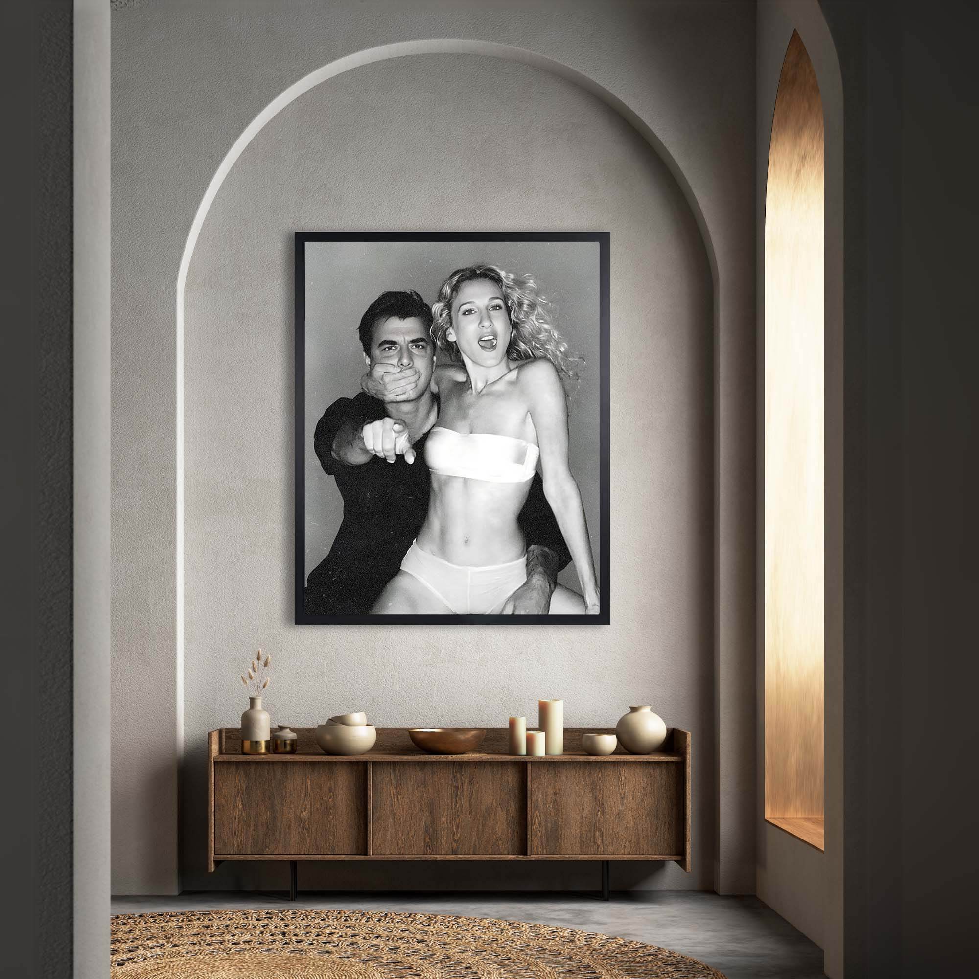 InkFlow Romantic Couple Poster - Elegant Artwork Featuring Two Iconic Characters, Perfect for Home, Living Room, Bedroom, or Office Décor - 8x10 Unframed Wall Art - Infinity Beyond Crafts