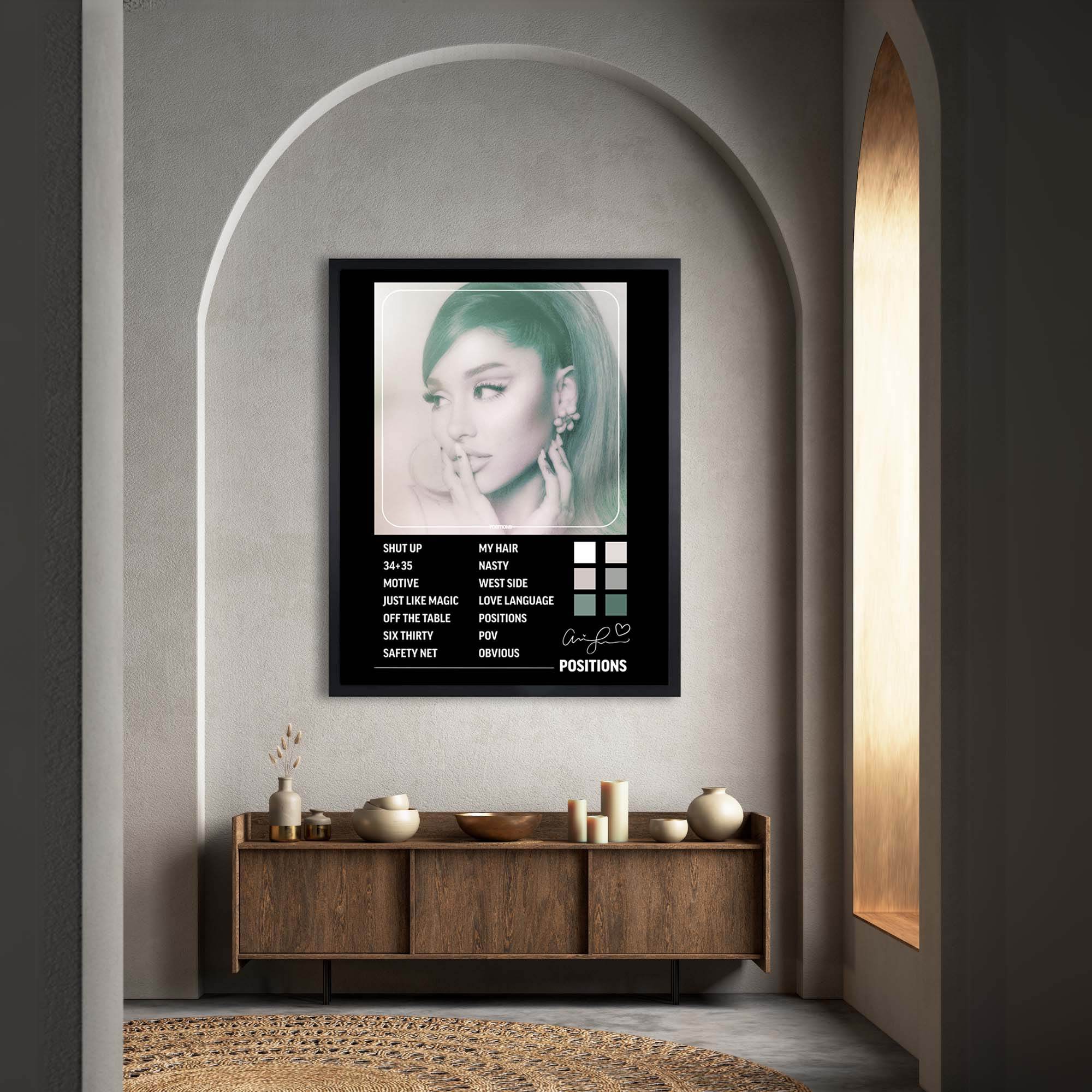 InkFlow Music Art Poster - Positions Album Inspired Print for Music Lovers, Wall Décor for Home, Studio, or Office, Inspirational Artwork for Modern Spaces - 8x10 Unframed Canvas Wall Art - Infinity Beyond Crafts