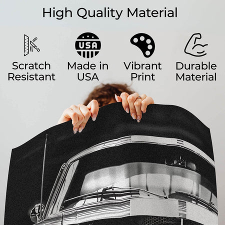 InkFlow Vintage Mustang Photography Poster - Classic Car Art Print for Automobile Enthusiasts, Retro Wall Decor for Home, Office, and Car Lovers - 8x10 Unframed Canvas Wall Art - Infinity Beyond Crafts