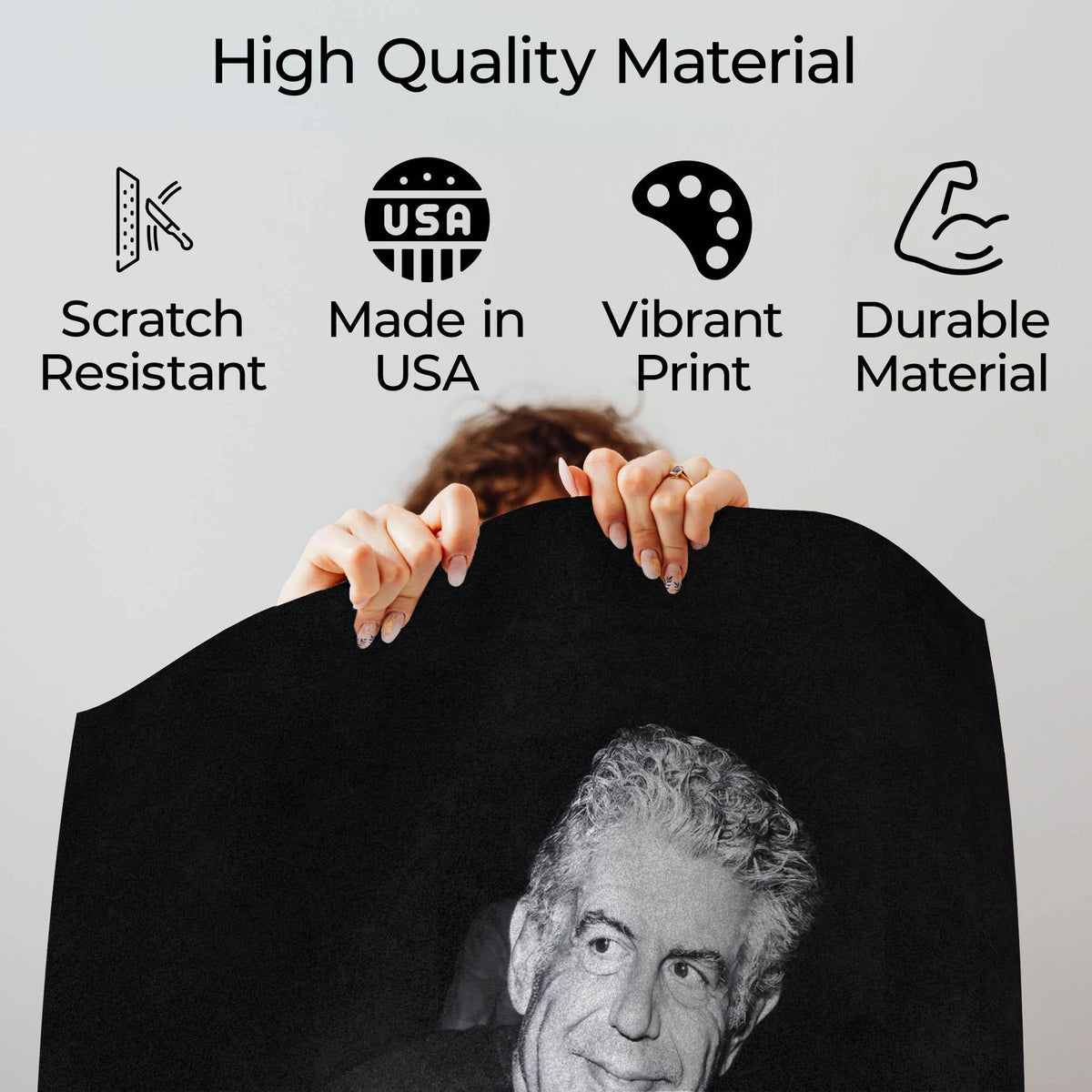 InkFlow Anthony Bourdain Poster - Iconic Culinary Legend Wall Art, Inspirational Print for Food Lovers, Perfect for Kitchen, Dining Room, or Travel Enthusiasts - 8x10 Unframed Wall Art - Infinity Beyond Crafts
