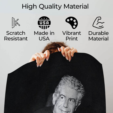 InkFlow Anthony Bourdain Poster - Iconic Culinary Legend Wall Art, Inspirational Print for Food Lovers, Perfect for Kitchen, Dining Room, or Travel Enthusiasts - 8x10 Unframed Wall Art - Infinity Beyond Crafts