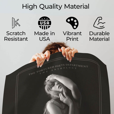 InkFlow The Poets Album Art Poster - Aesthetic Music Poster for Bedroom, Living Room, Office Decor - Modern Artwork for Music Lovers - 8x10 Unframed Canvas Wall Art - Infinity Beyond Crafts