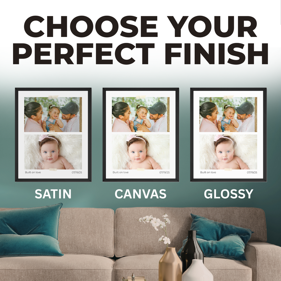 Love Story Print | Custom Family Photo Memory Wall Art